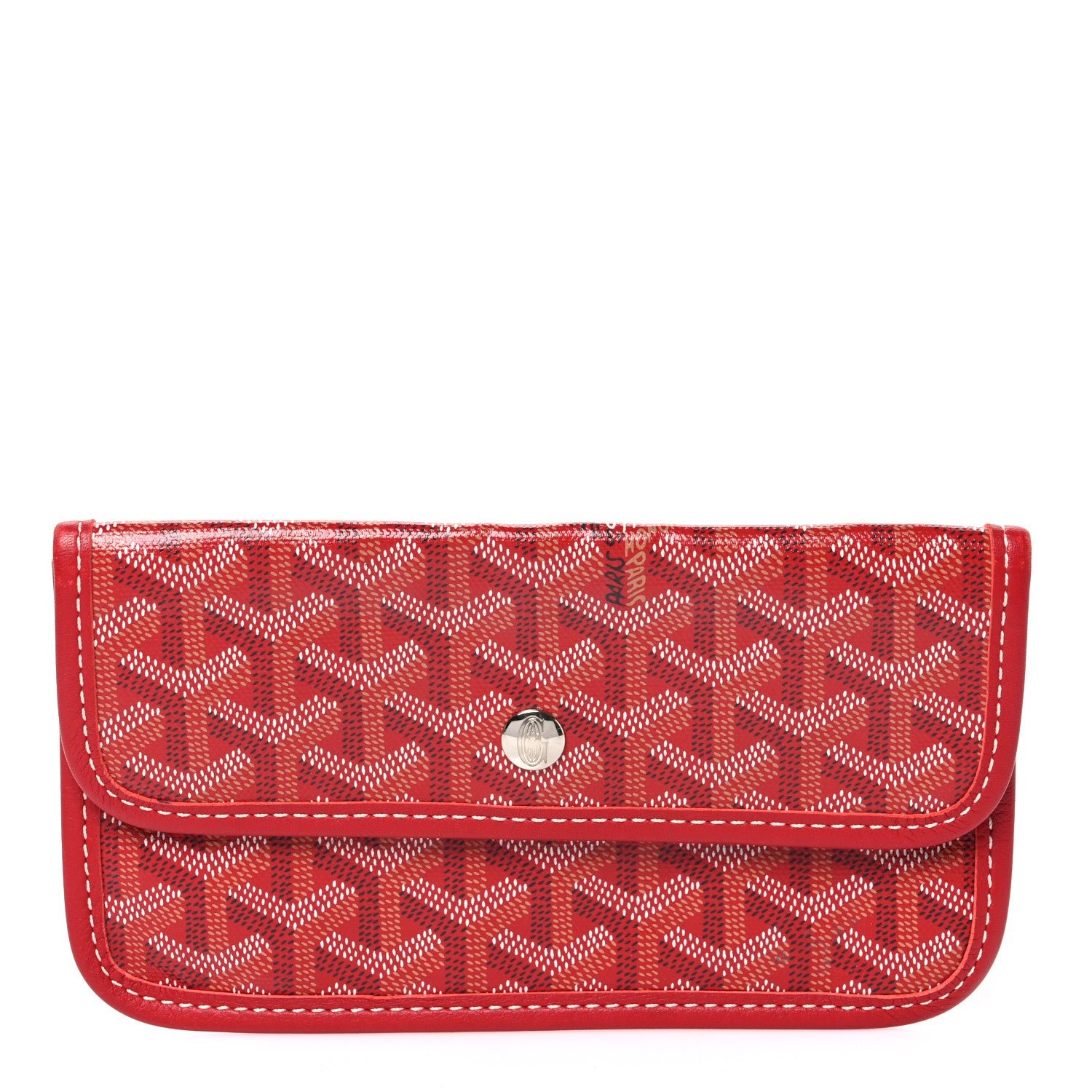 Goyard Goyard Goyardine Pouch Red