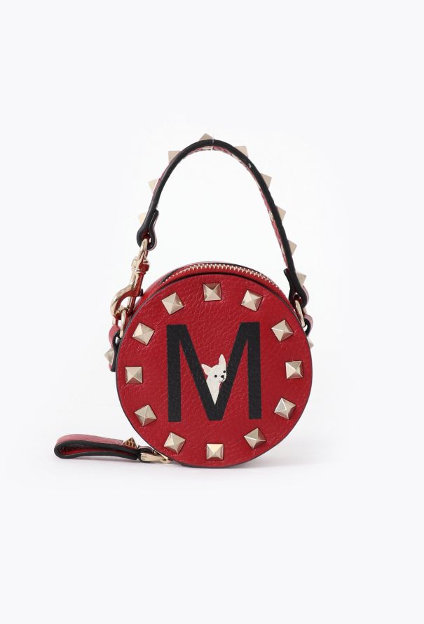 Valentino Rockstud M Round Mini Pouch