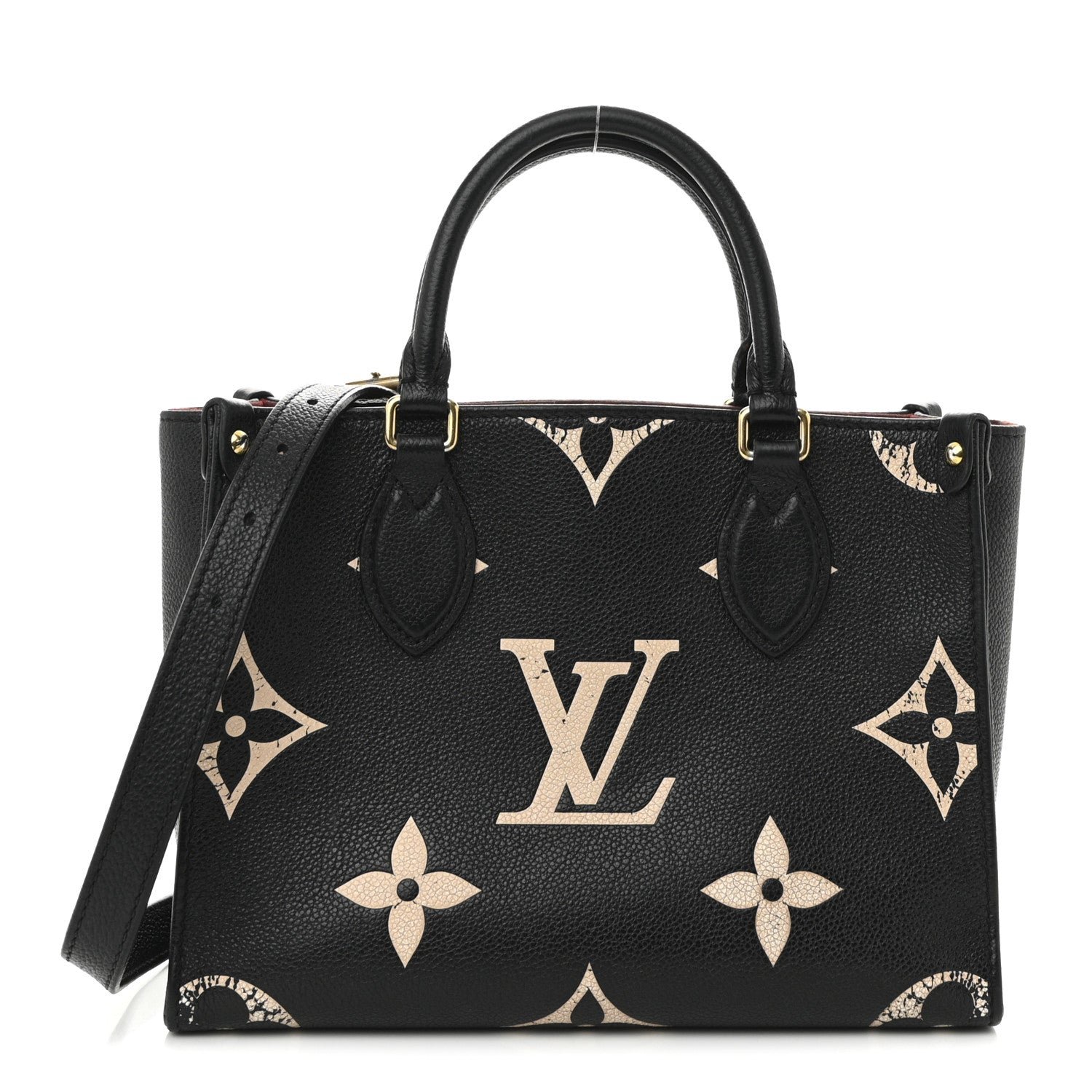 Louis Vuitton Empreinte Monogram Giant Onthego PM Black Beige
