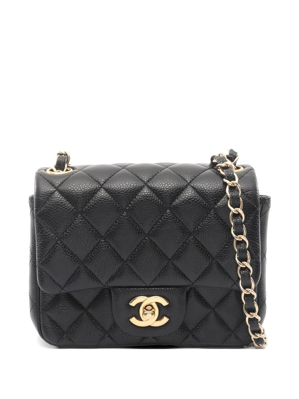 Chanel 2010s mini matelasse-design chain-strap shoulder bag