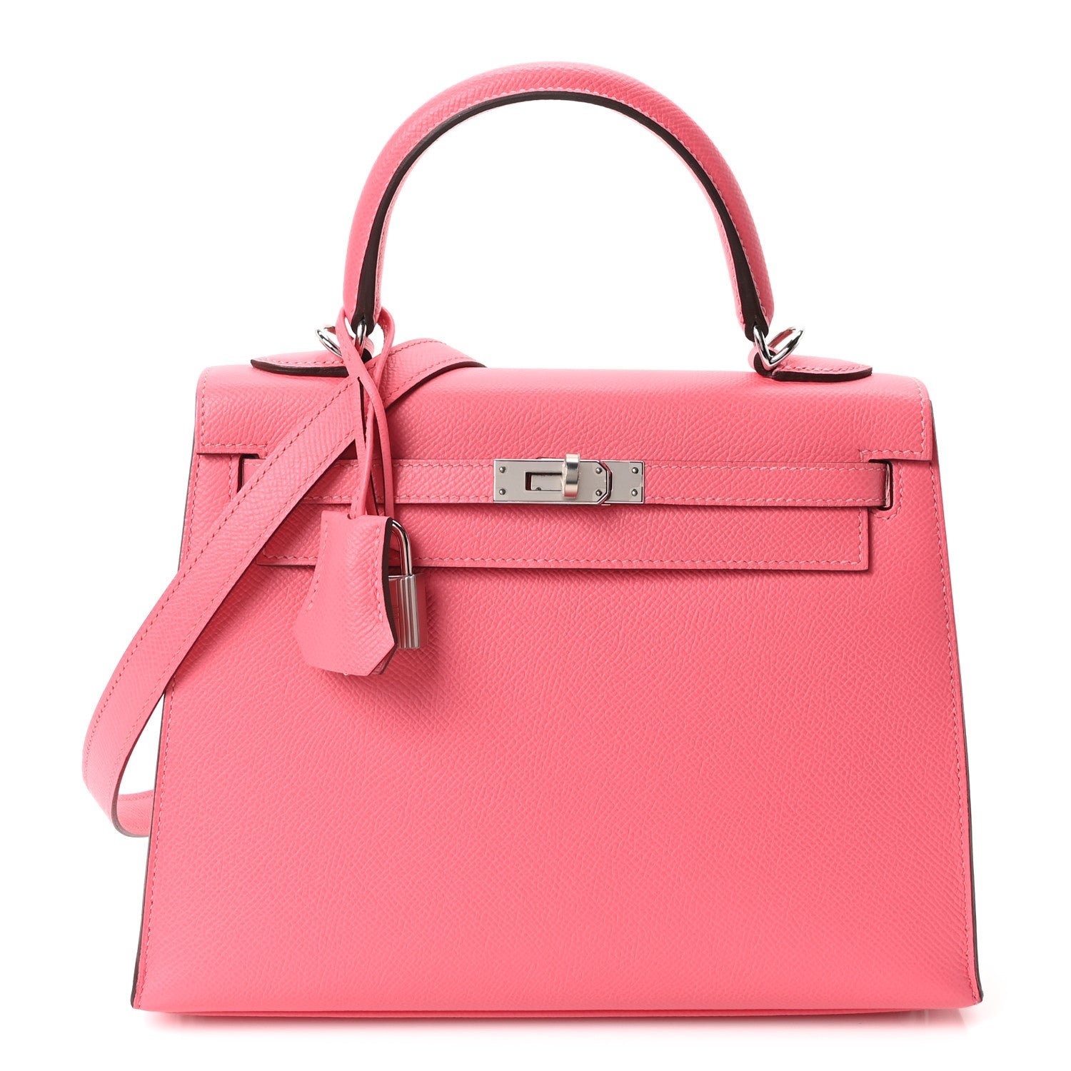 Hermes Epsom Kelly Sellier 25 Rose Azalee