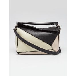 Loewe Loewe Tri-Color Calfskin Leather Small Puzzle Bag