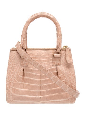 Crocodile Top Handle Bag
