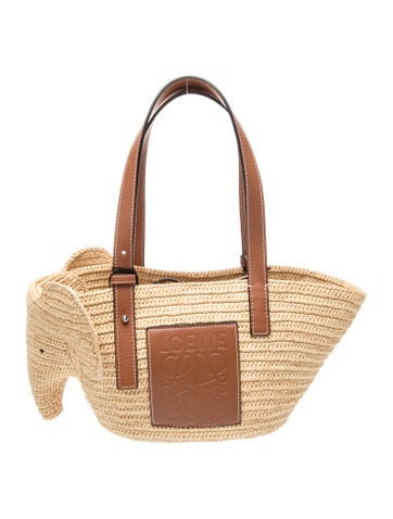 Raffia Elephant Medium w/ Tags