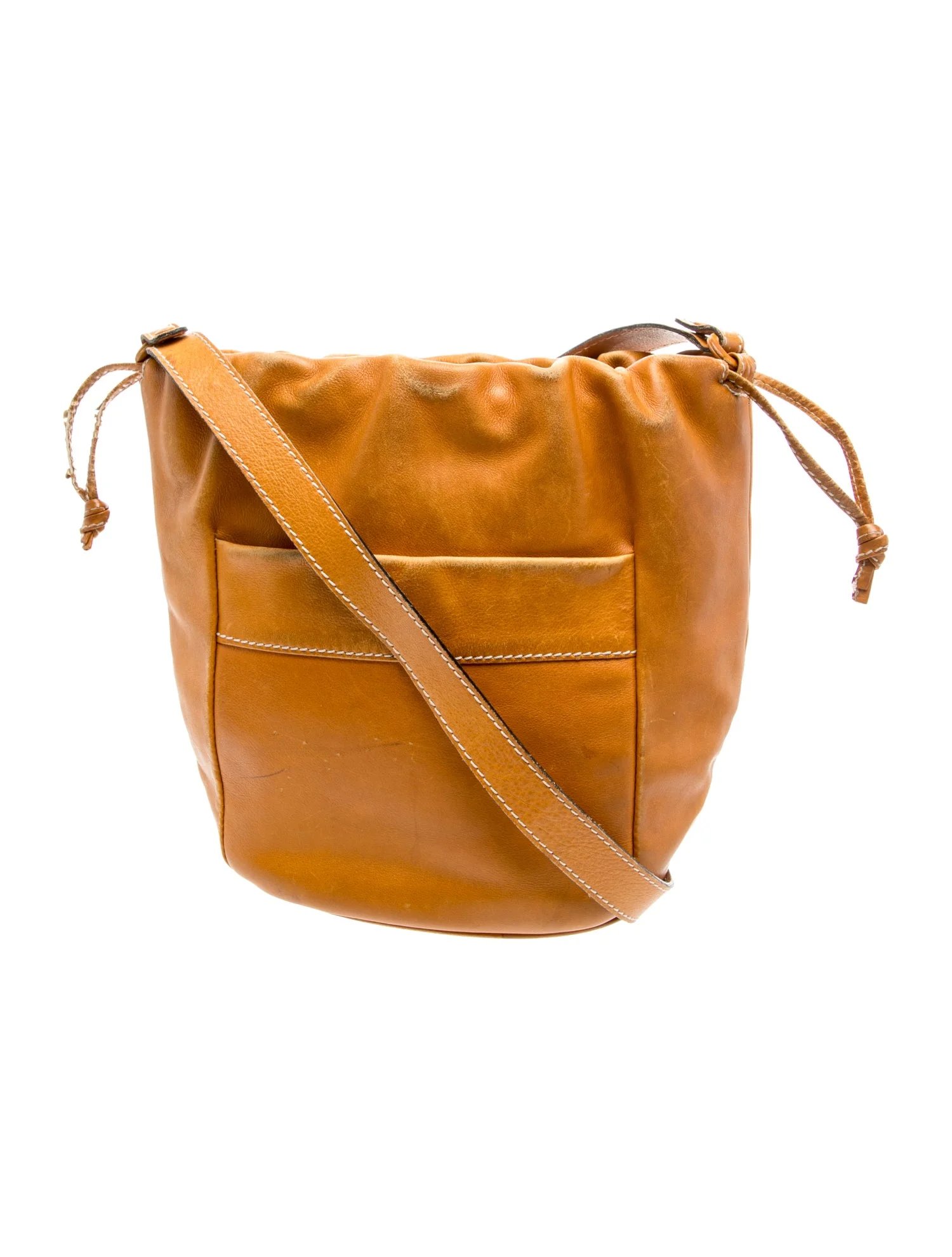 Leather Bucket Bag Vintage