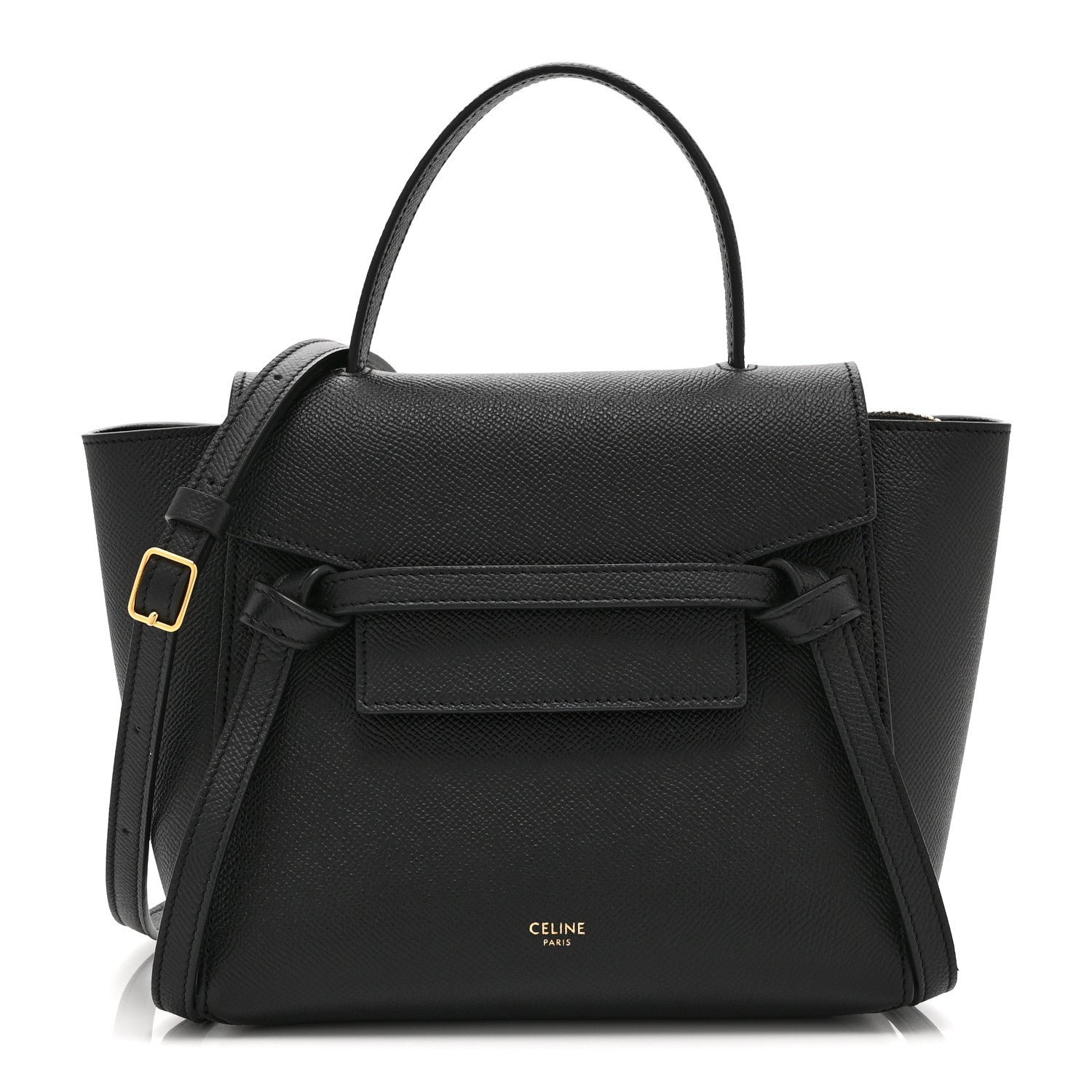 Celine Grained Calfskin Nano Belt Bag Black