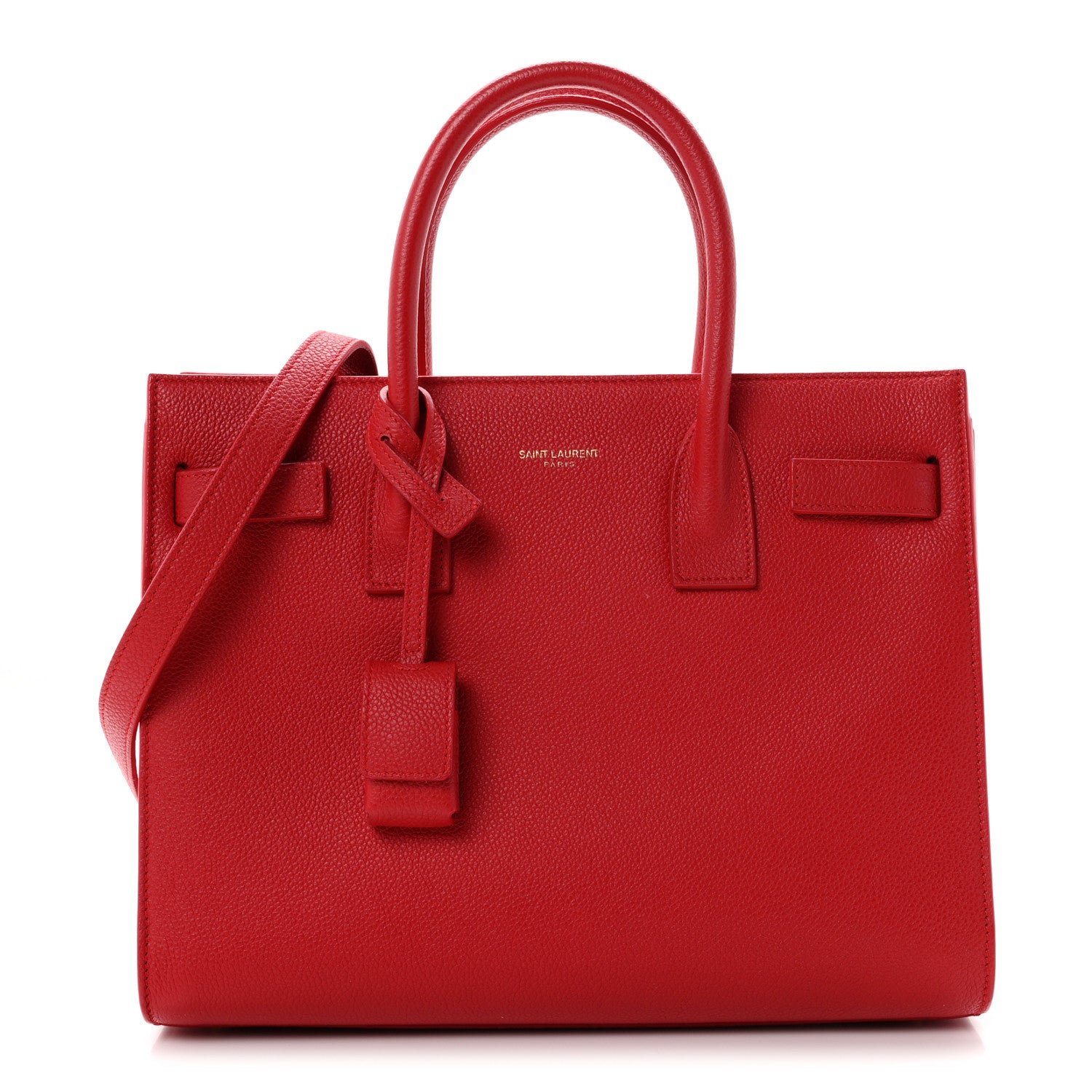 Saint Laurent Calfskin Baby Sac De Jour Red