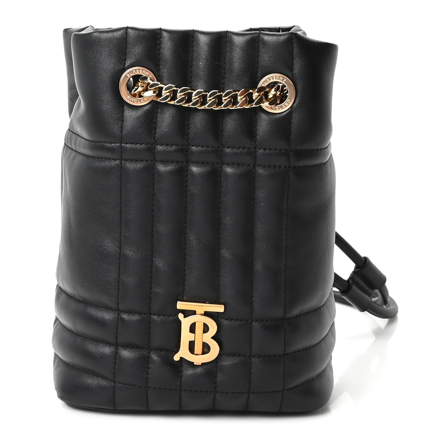 Burberry Burberry Lambskin Quilted Mini Lola Backpack Black