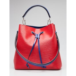 Louis Vuitton Louis Vuitton Coquelicot/Blue Epi Leather NeoNoe Bag
