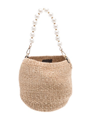 Straw Top Handle Bag