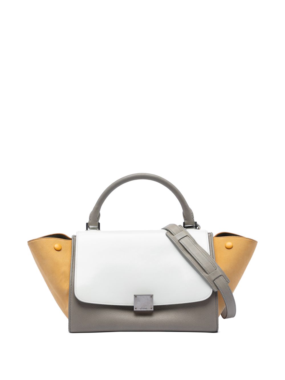 2016 Small Tricolor Leather Trapeze satchel