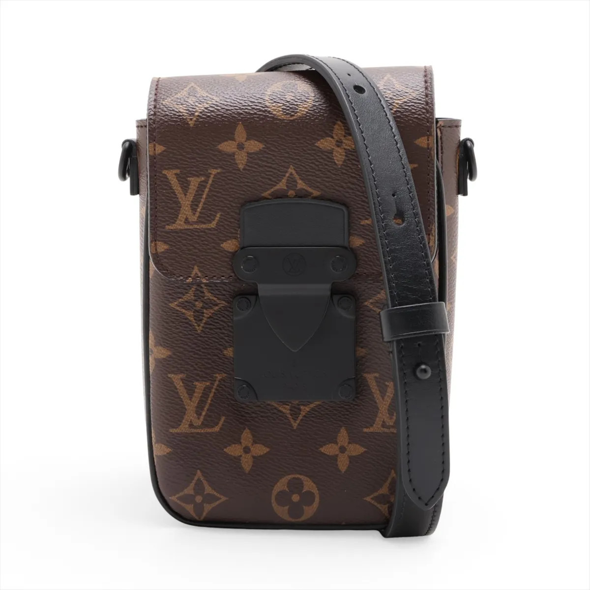 Louis Vuitton Monogram Macassar S lock Verticals wearable Wallet M81522 Brown x