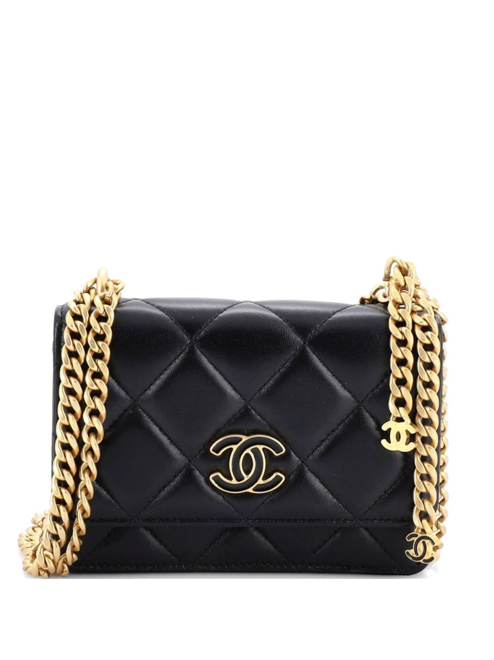 Pending CC Wallet on Chain Quilted Lambskin Mini crossbody bag
