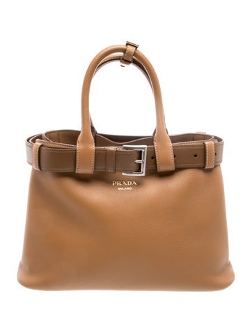 Nappa Leather Buckle Bag w/ Belt Small