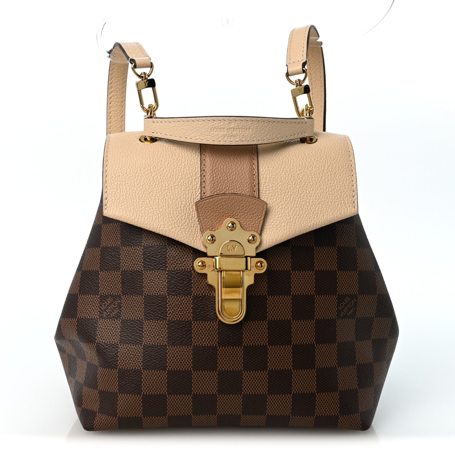 Louis Vuitton Damier Ebene Clapton Backpack Creme