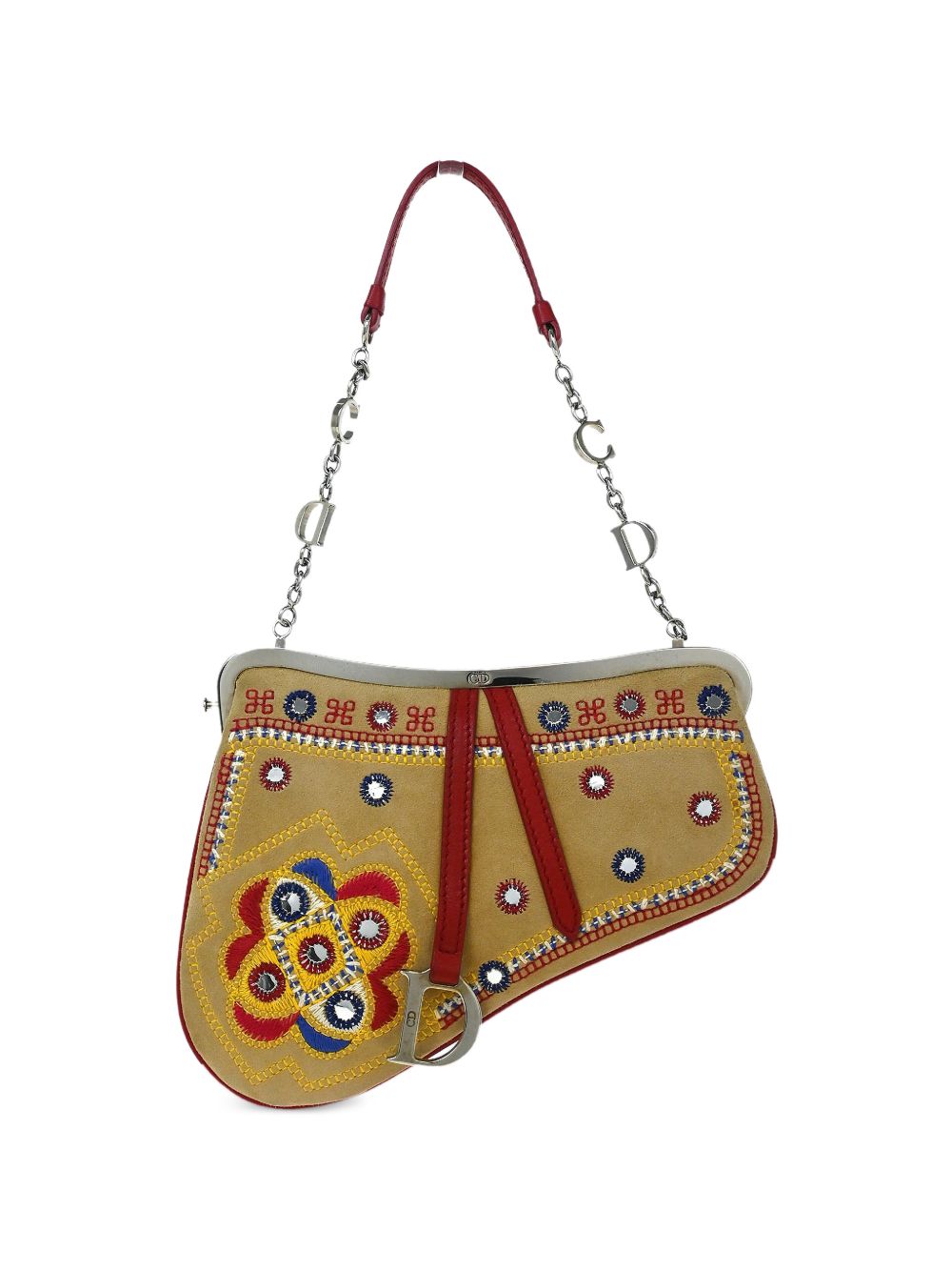2003 Saddle floral-embroidered tote bag