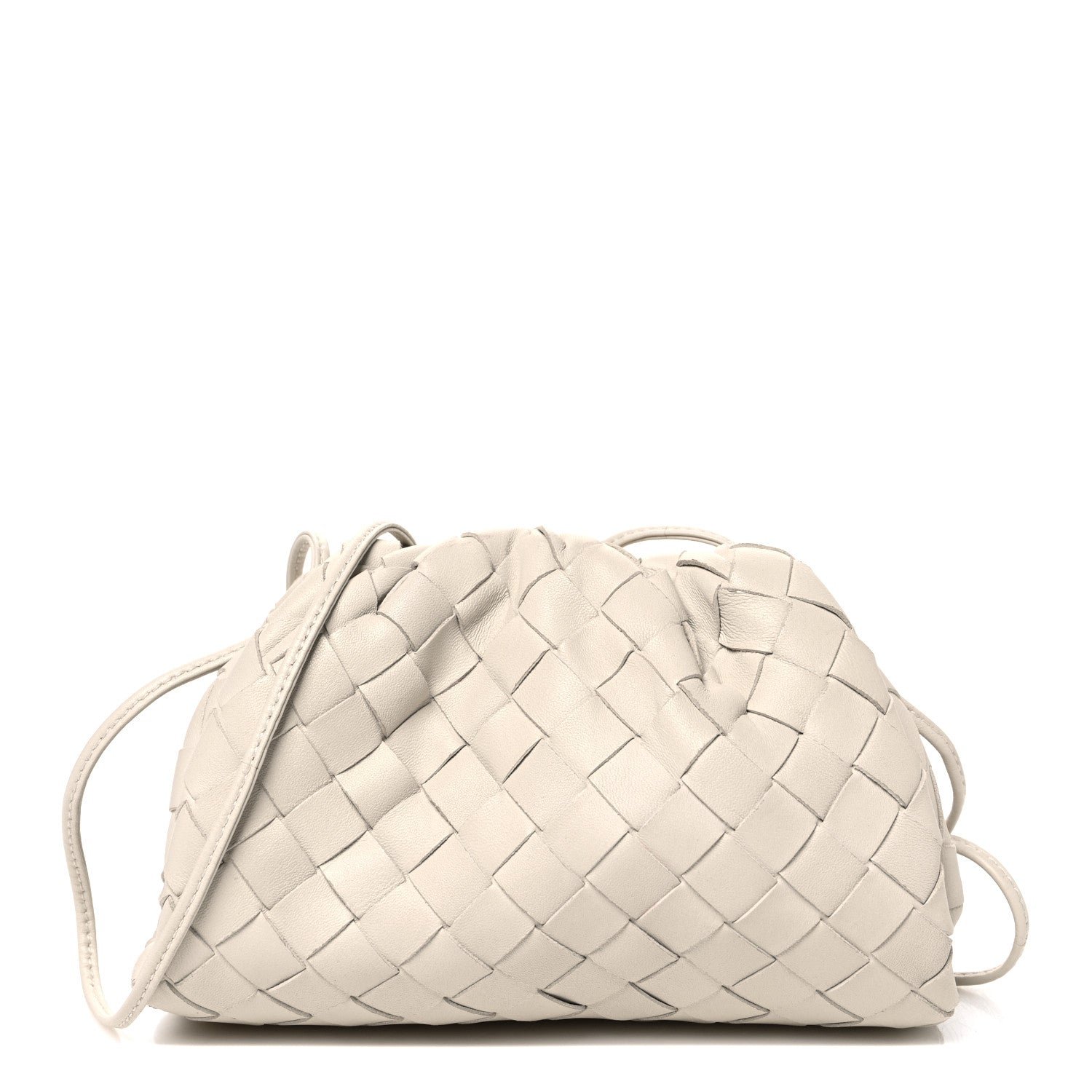 Bottega Veneta Nappa Intrecciato The Mini Pouch Chalk
