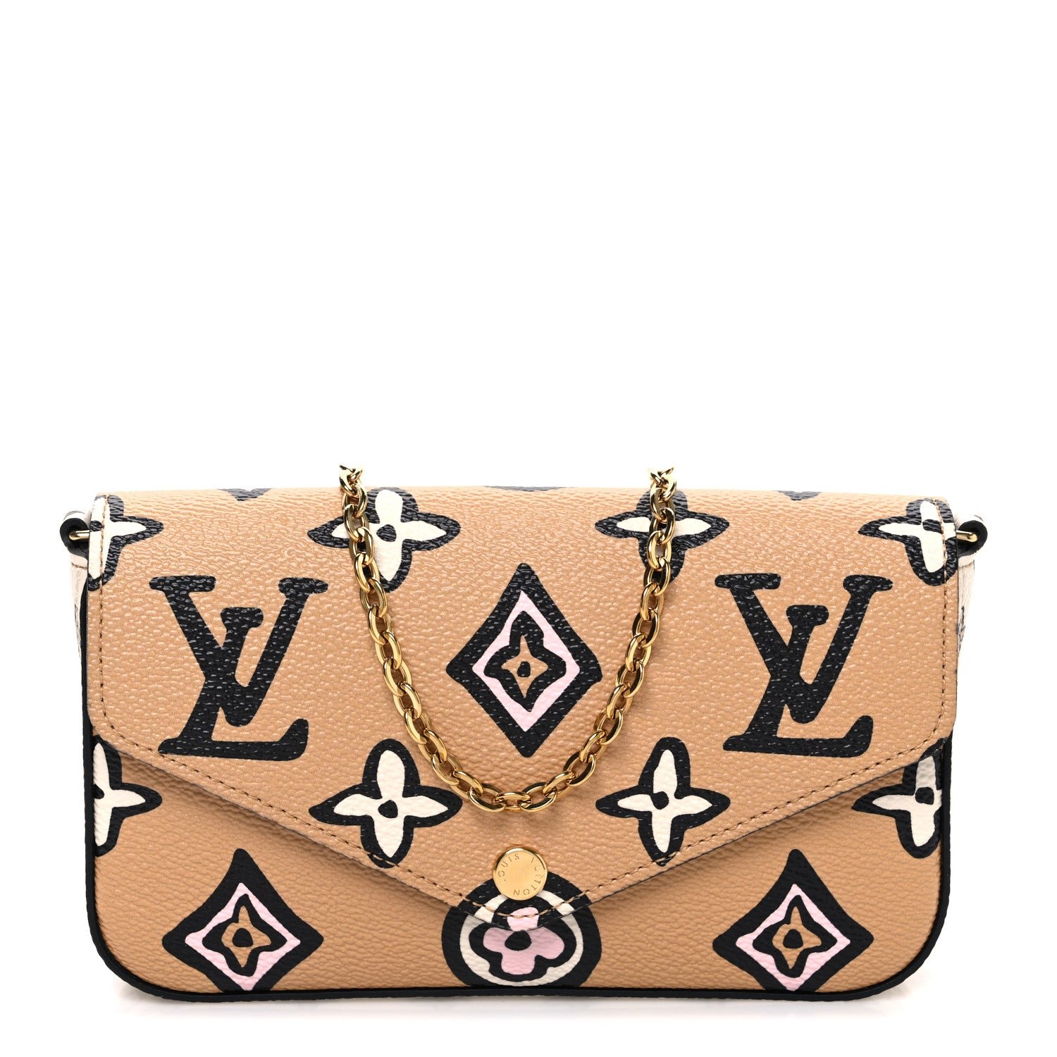 Louis Vuitton Monogram Wild At Heart Felicie Pochette Arizona Creme