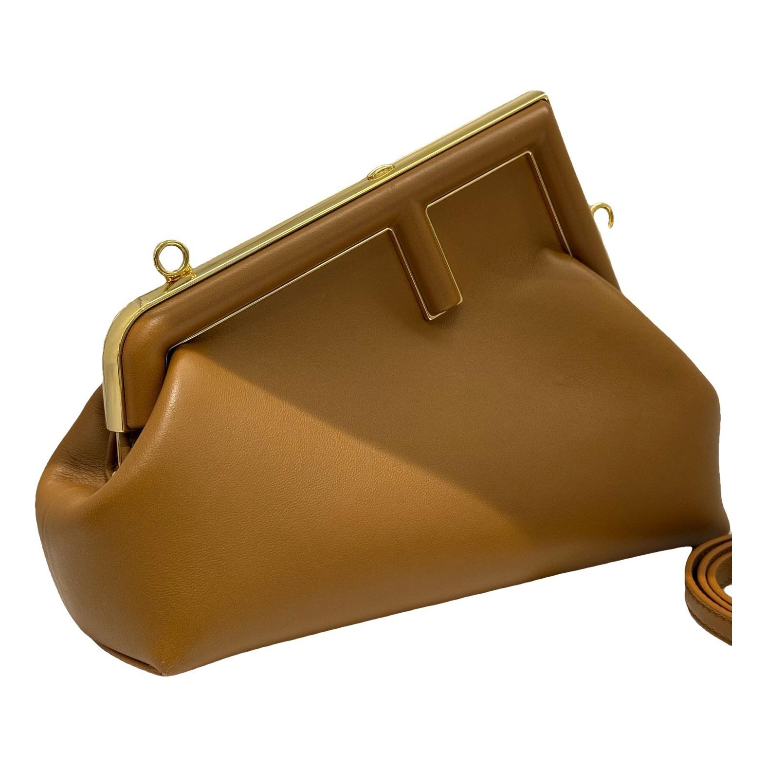 First leather handbag