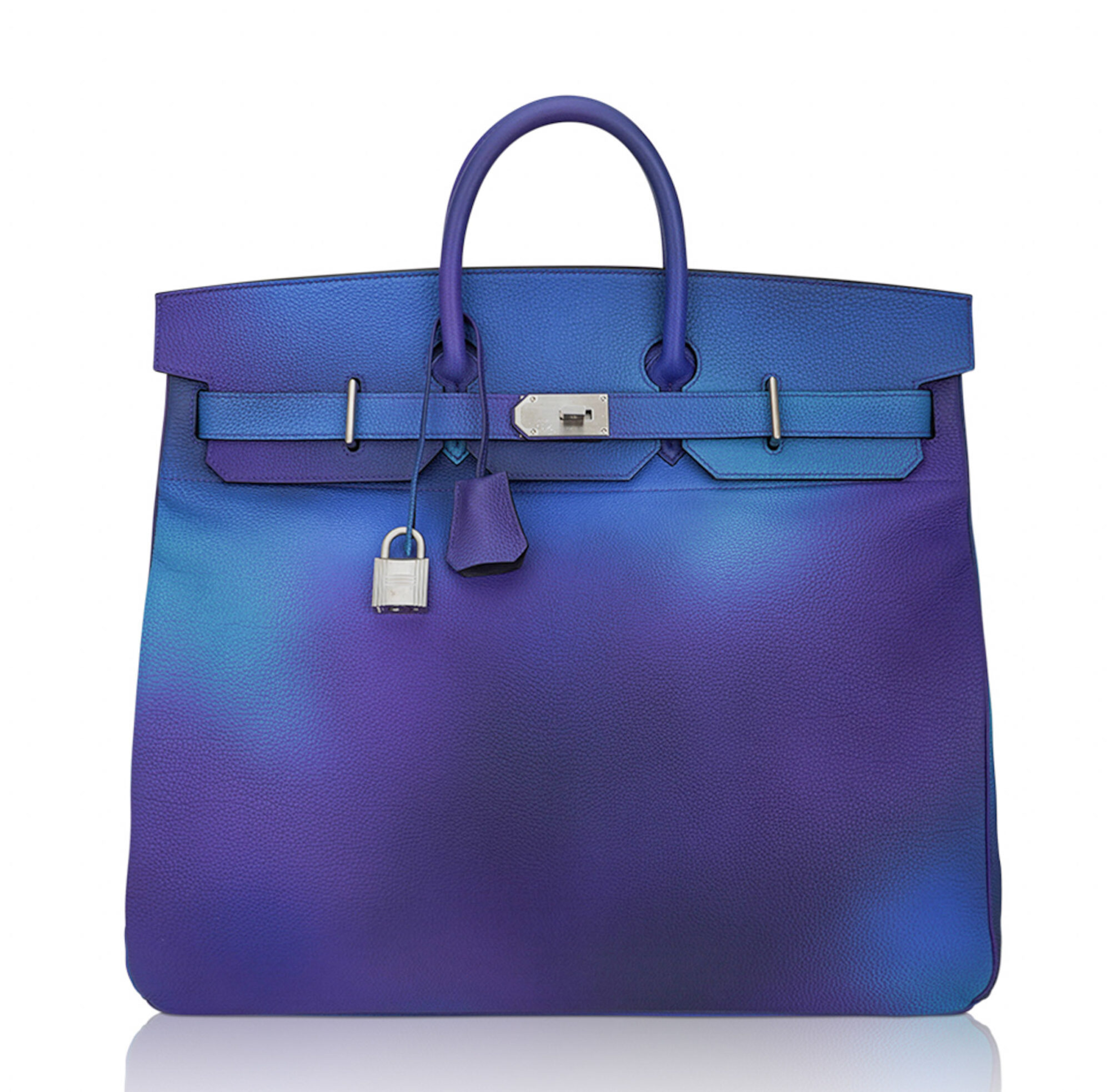 Hermes Hermes Hac 50 Cosmos Ombre Bag Togo Palladium Limited Edition Extremely Rare
