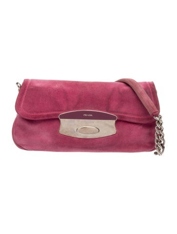 Prada Scamosciato Suede Shoulder Bag Vintage
