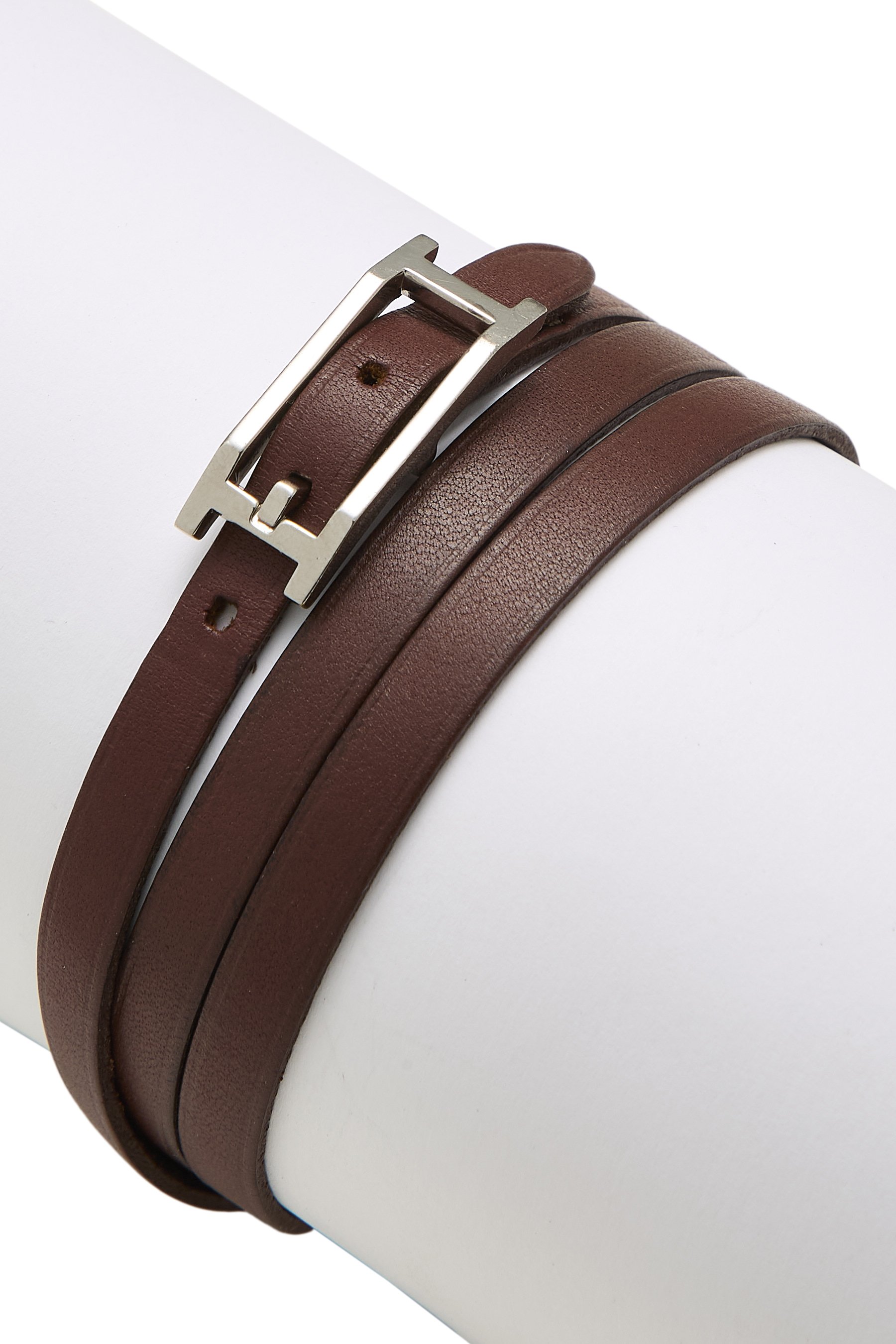 Hermes Havane Hapi Triple Tour Bracelet