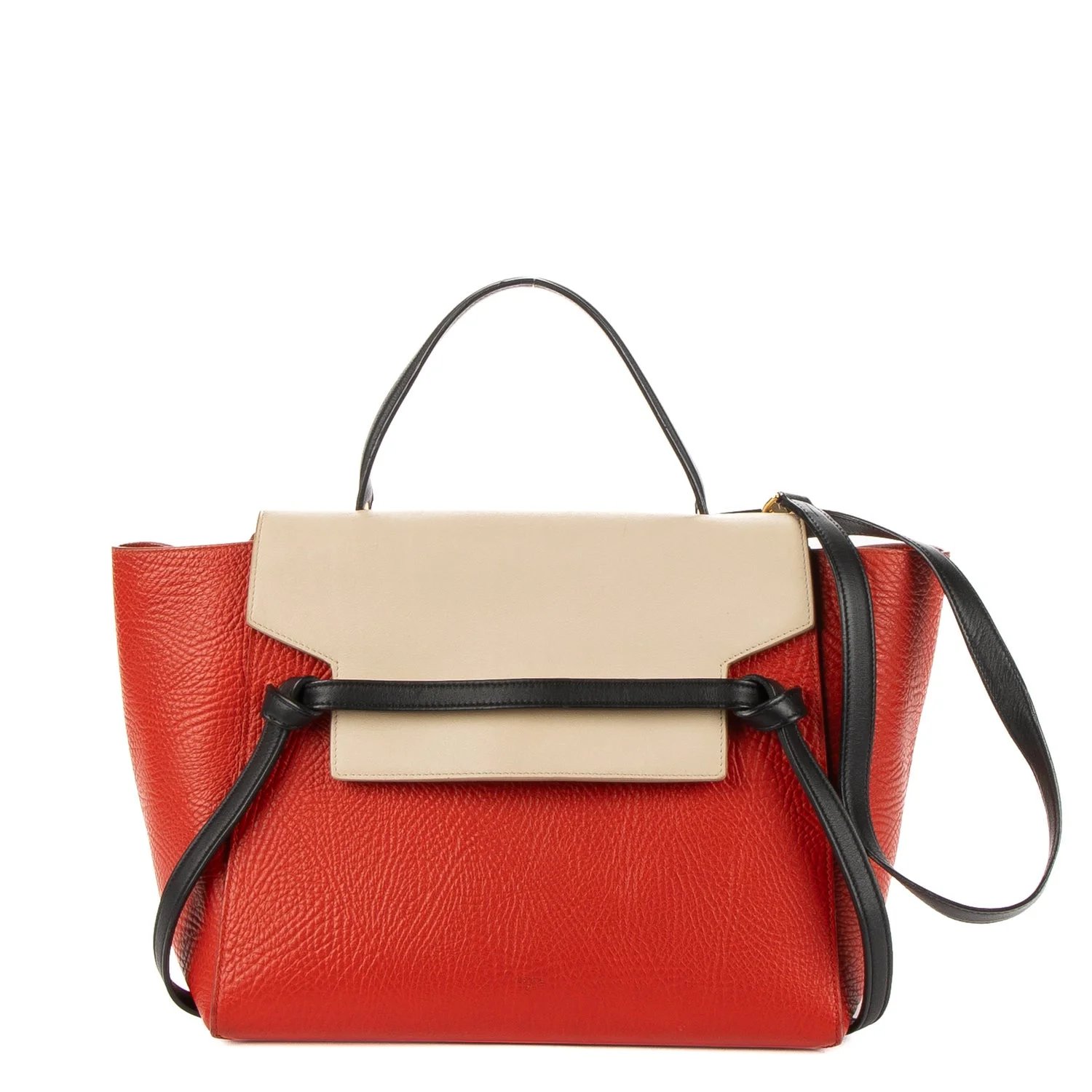 Leather Tricolor Belt Bag