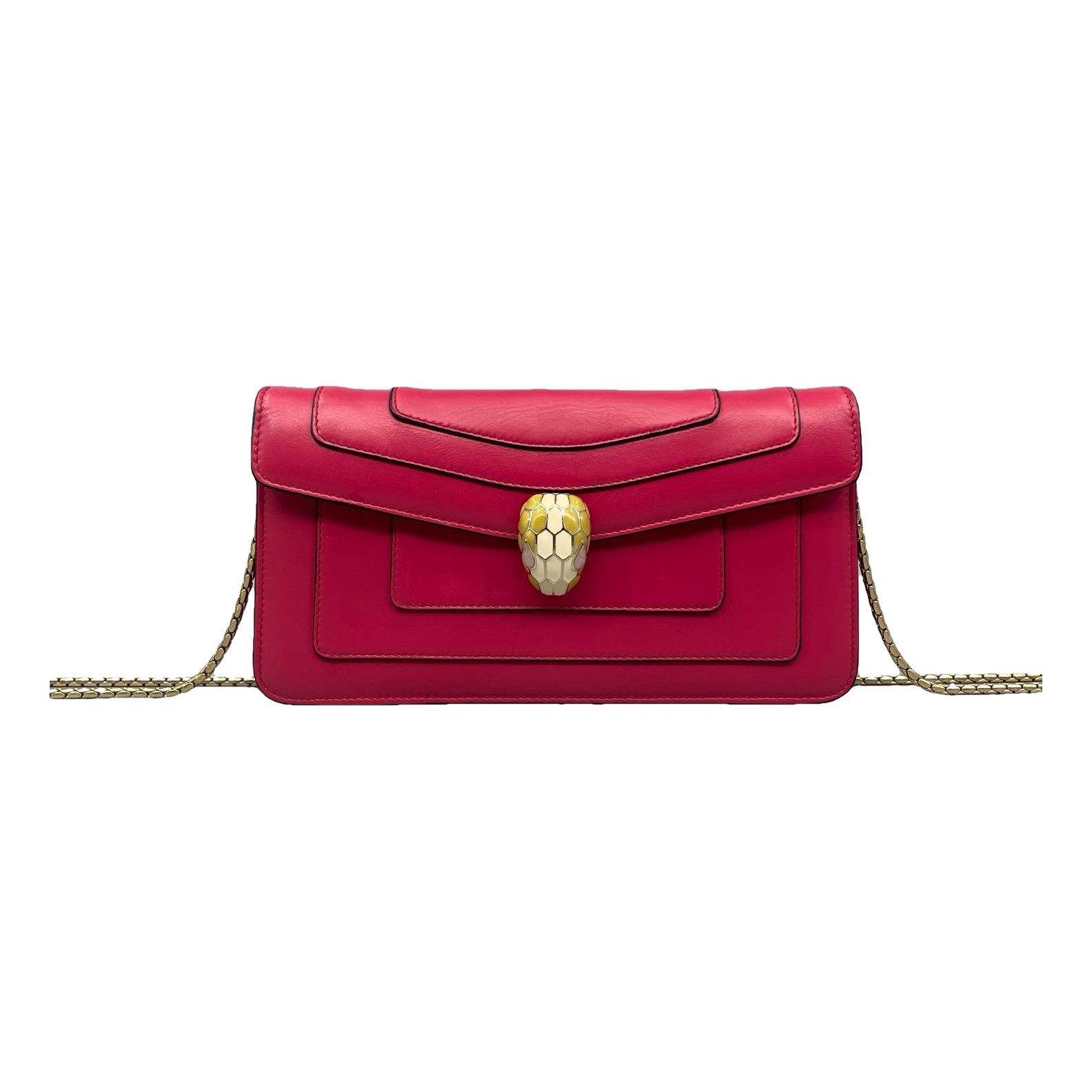 Bvlgari Serpenti leather handbag
