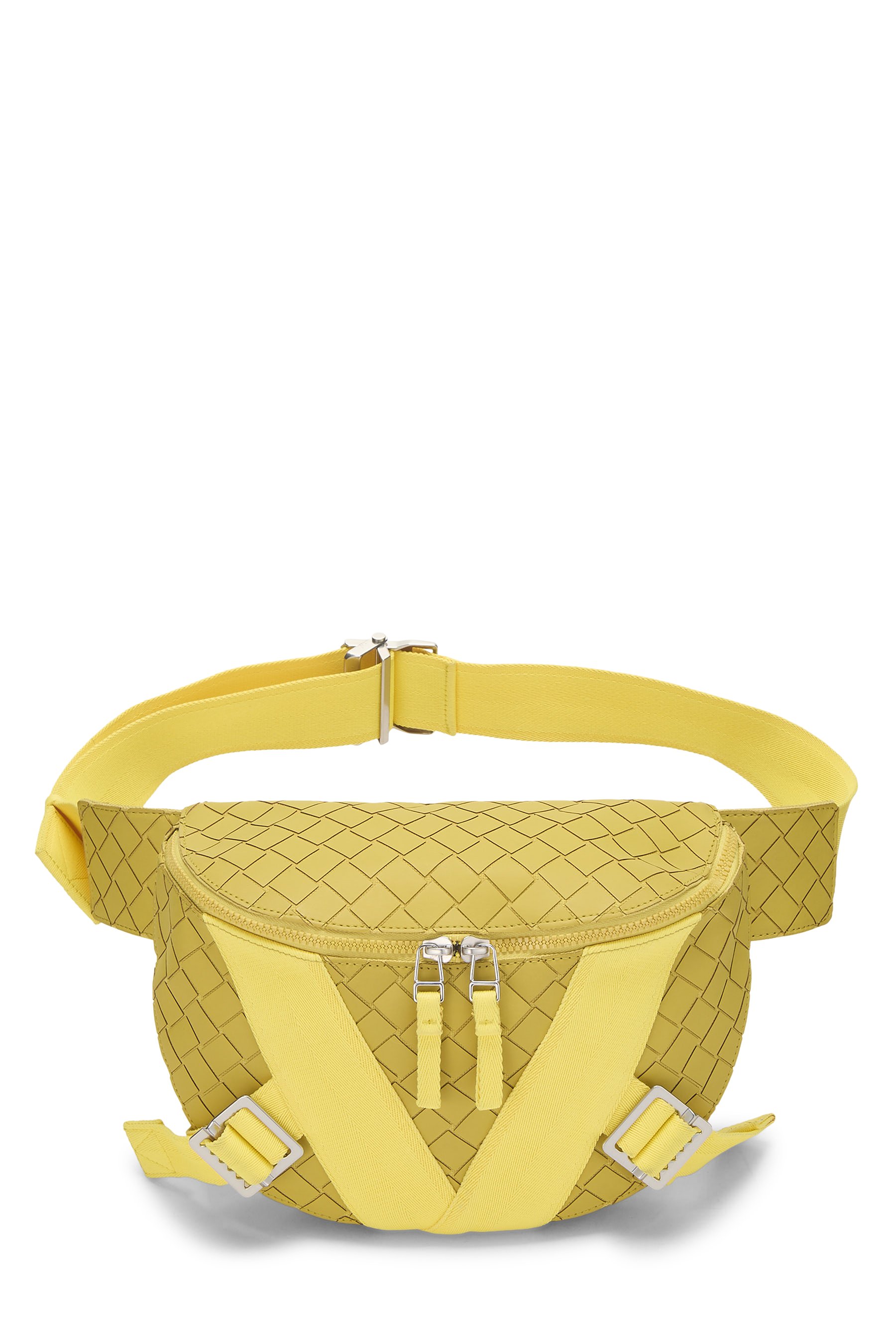 Bottega Veneta Yellow Rubber V Tape Belt Bag