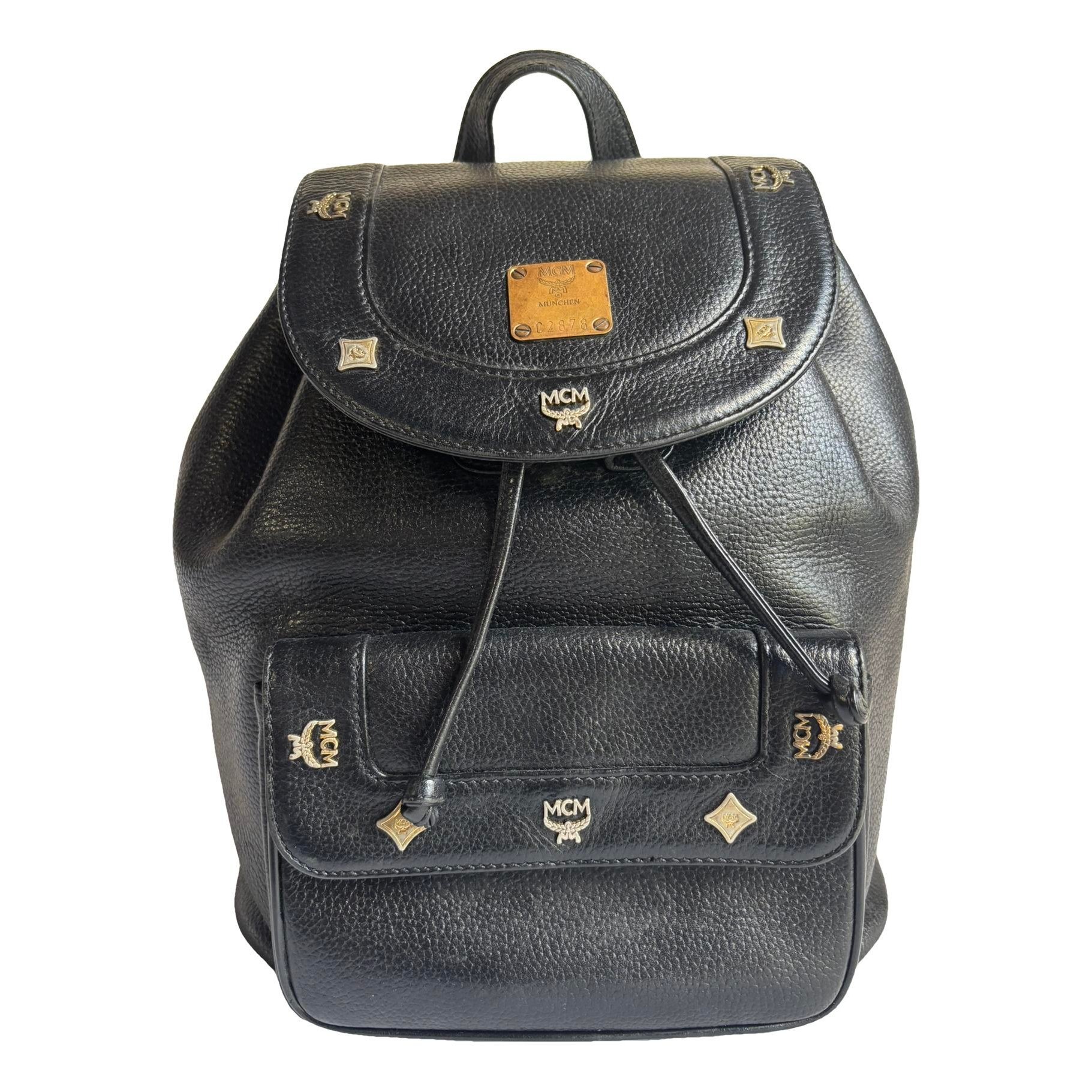 Leather backpack