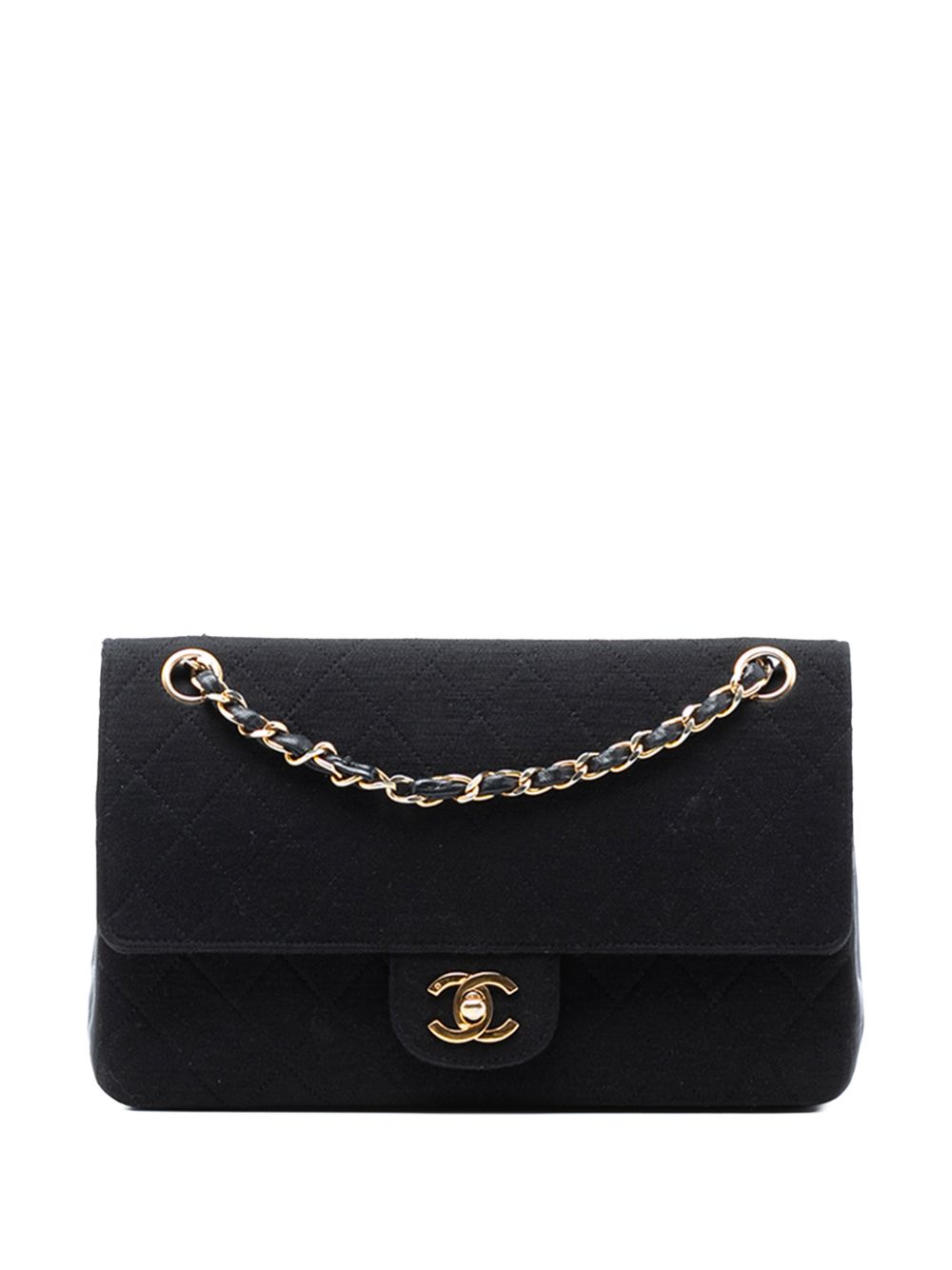 1986-1988 Medium Classic Jersey Double Flap shoulder bag