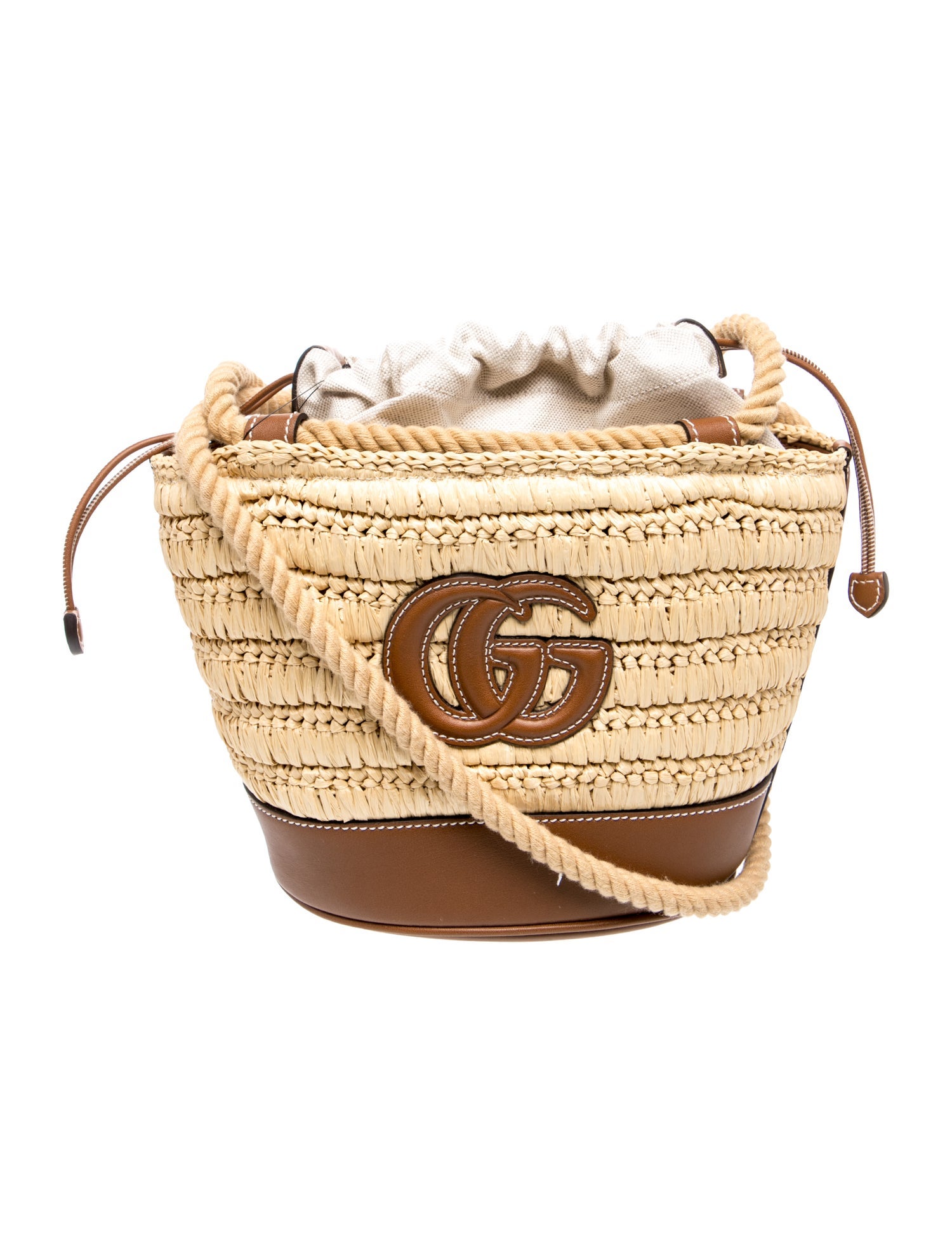 Raffia Bucket Bag