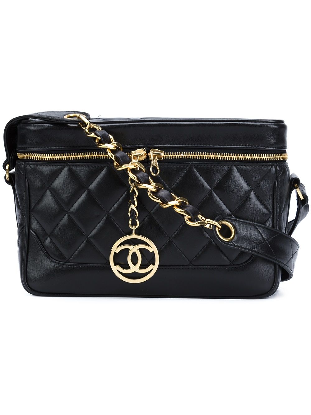 quilted box shoulder bag