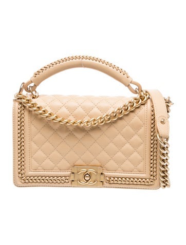 Medium Chain Around Boy Top Handle Bag