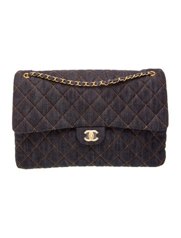 2026 Denim XXL Flap Bag