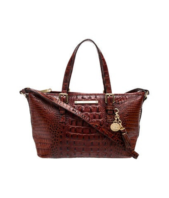 Brahmin Crocodile Top Handle Bag