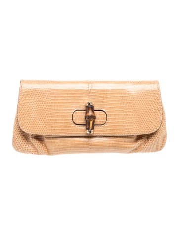 Lizard Bamboo Clutch