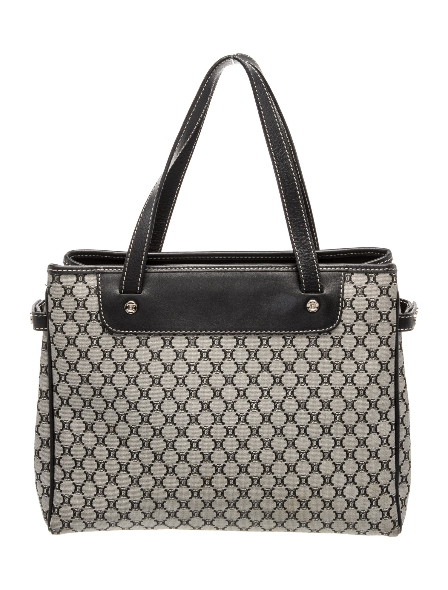 Celine Canvas Top Handle Bag Vintage