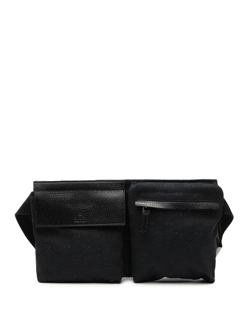 2000-2015 GG Canvas Double Pocket belt bag