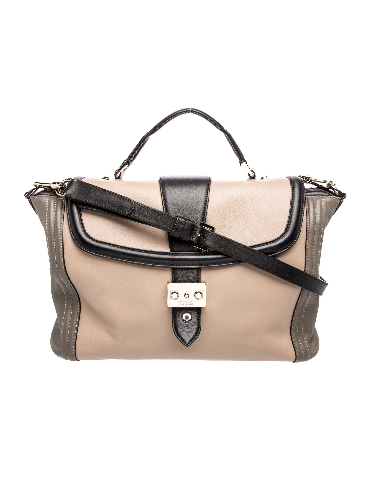 Lancel Leather Top Handle Bag