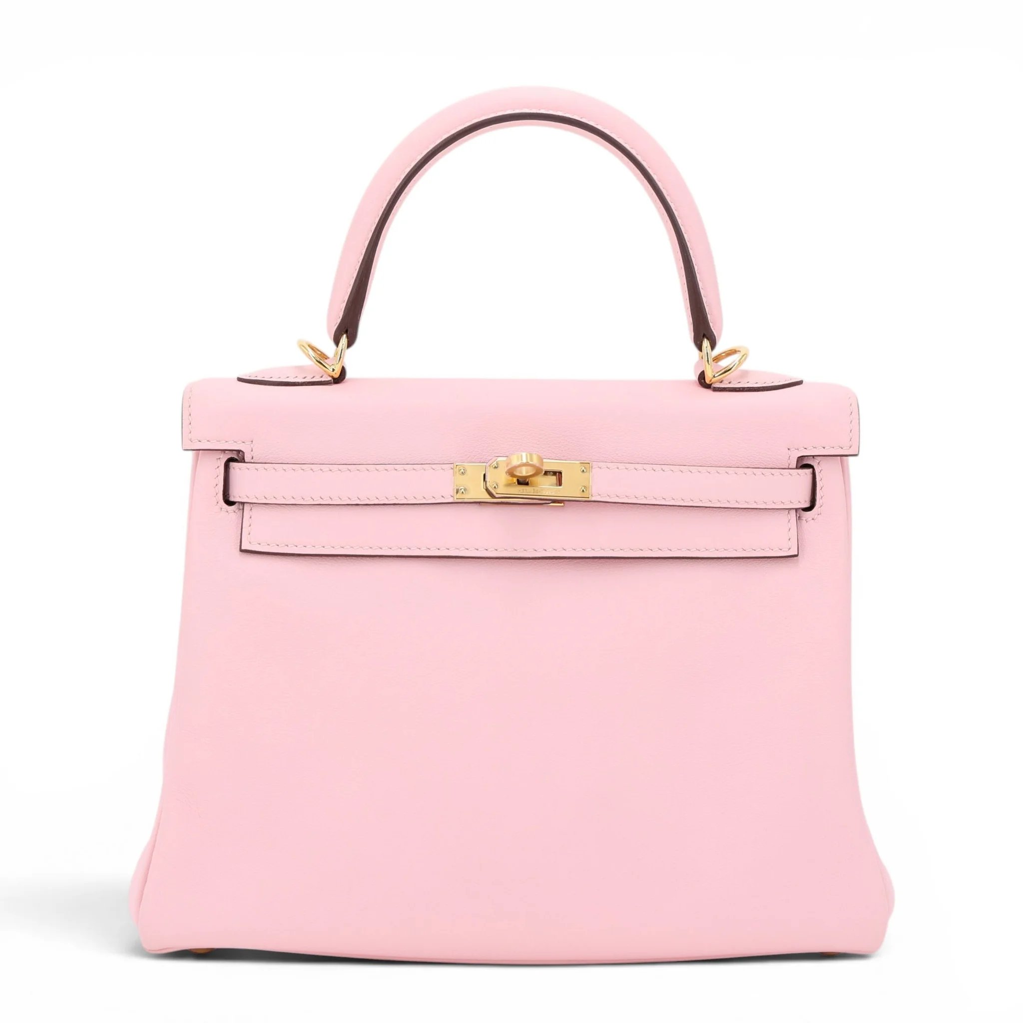 Unused ( Rank NS ) HERMÈS Kelly 25 Rose Sakura (3Q) Swift Gold hardware T (2015)