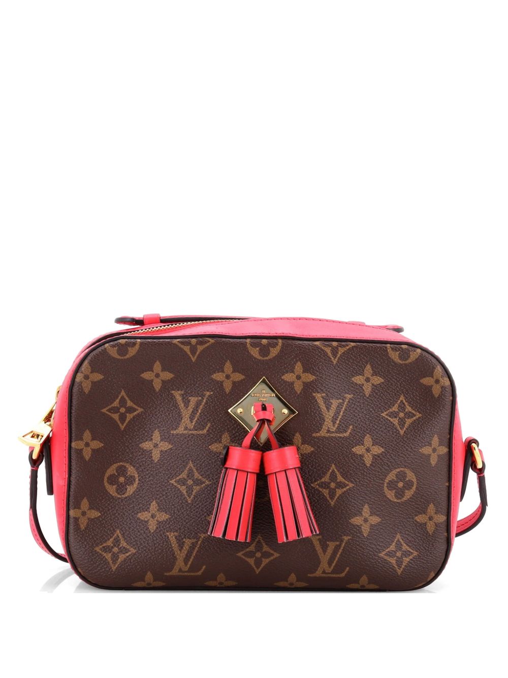Saintonge Handbag Monogram Canvas with Leather crossbody bag