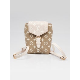 Louis Vuitton Louis Vuitton Kaki/Beige Monogram Empreinte Spring In The City Tiny Backpack Bag