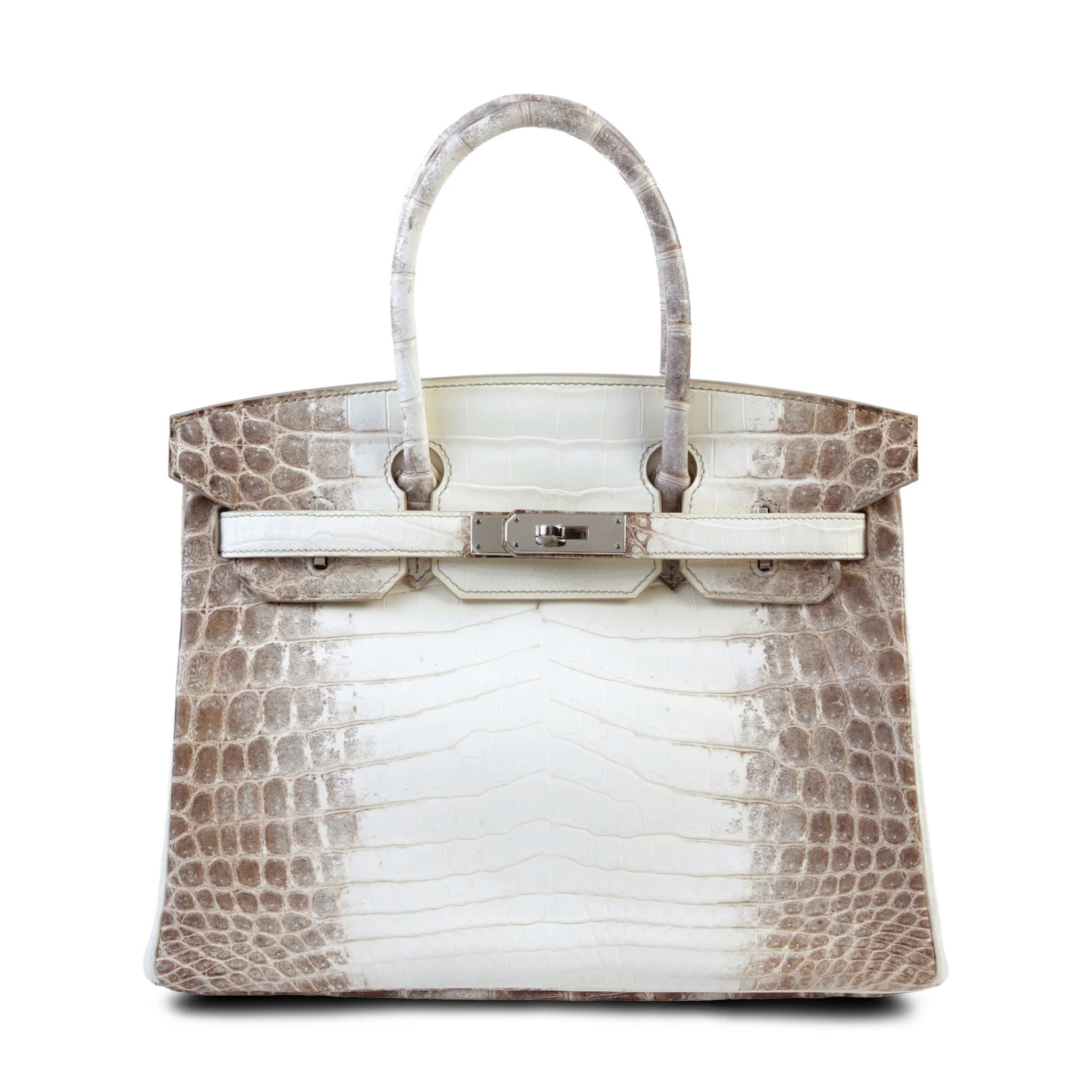 Unused ( Rank NS ) HERMÈS Limited Edition Birkin 30 Himalaya Matte Niloticus Crocodile Palladium hardware X (2016)