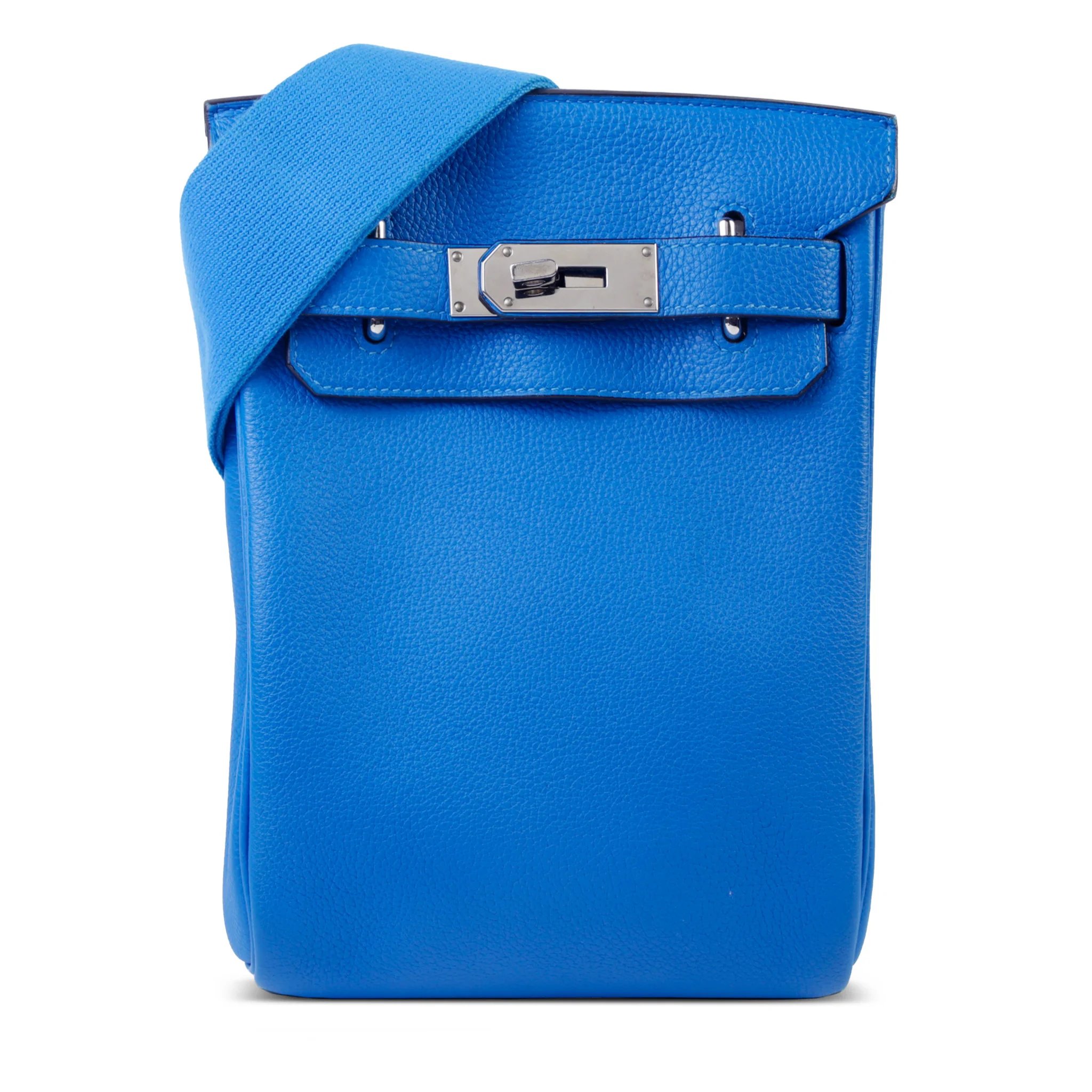 Very Good ( Rank A) HERMÈS Hac a Dos PM Bleu Hydra (T7) Togo Palladium hardware U (2022)