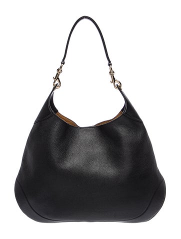 Leather Maxi B Hobo Rosso