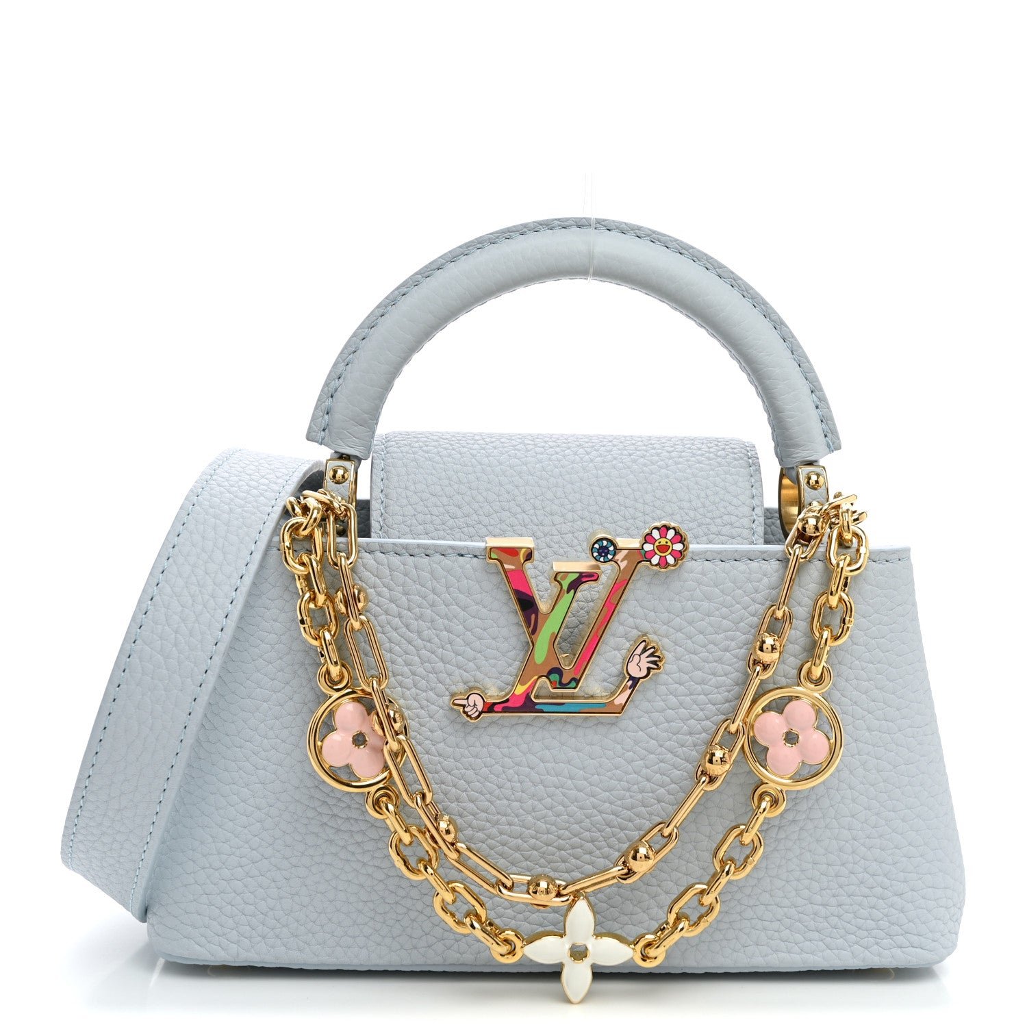Louis Vuitton LV X TM Taurillon Capucines East West Mini Olympe Blue