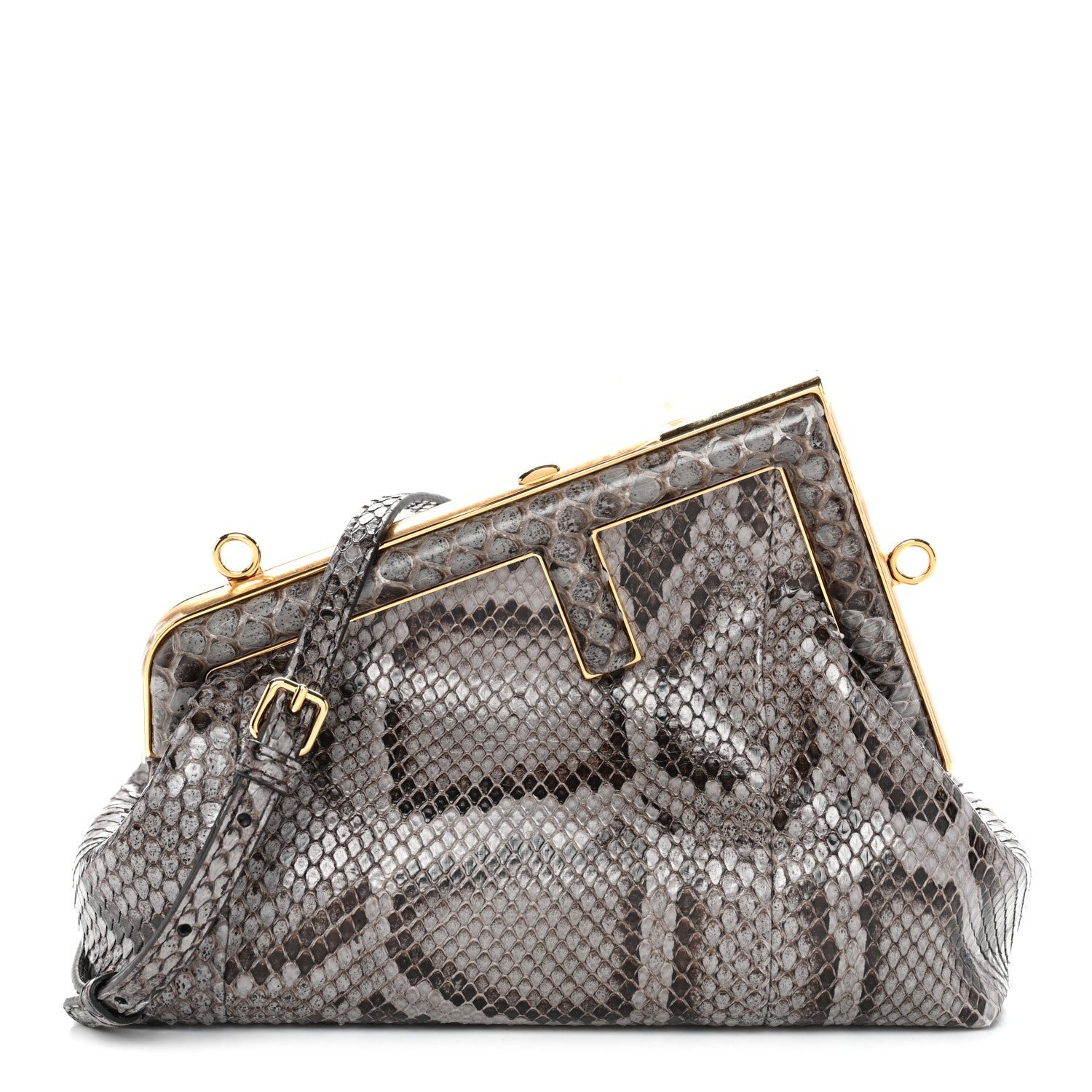 Fendi Snakeskin Small Fendi First Asfalto