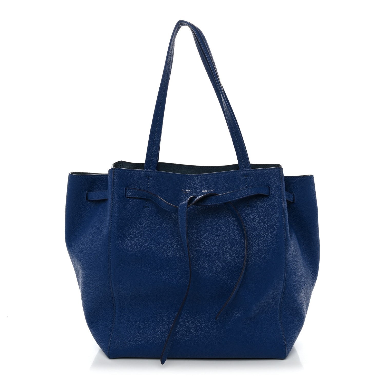 Celine Soft Grained Calfskin Small Belt Cabas Phantom Indigo