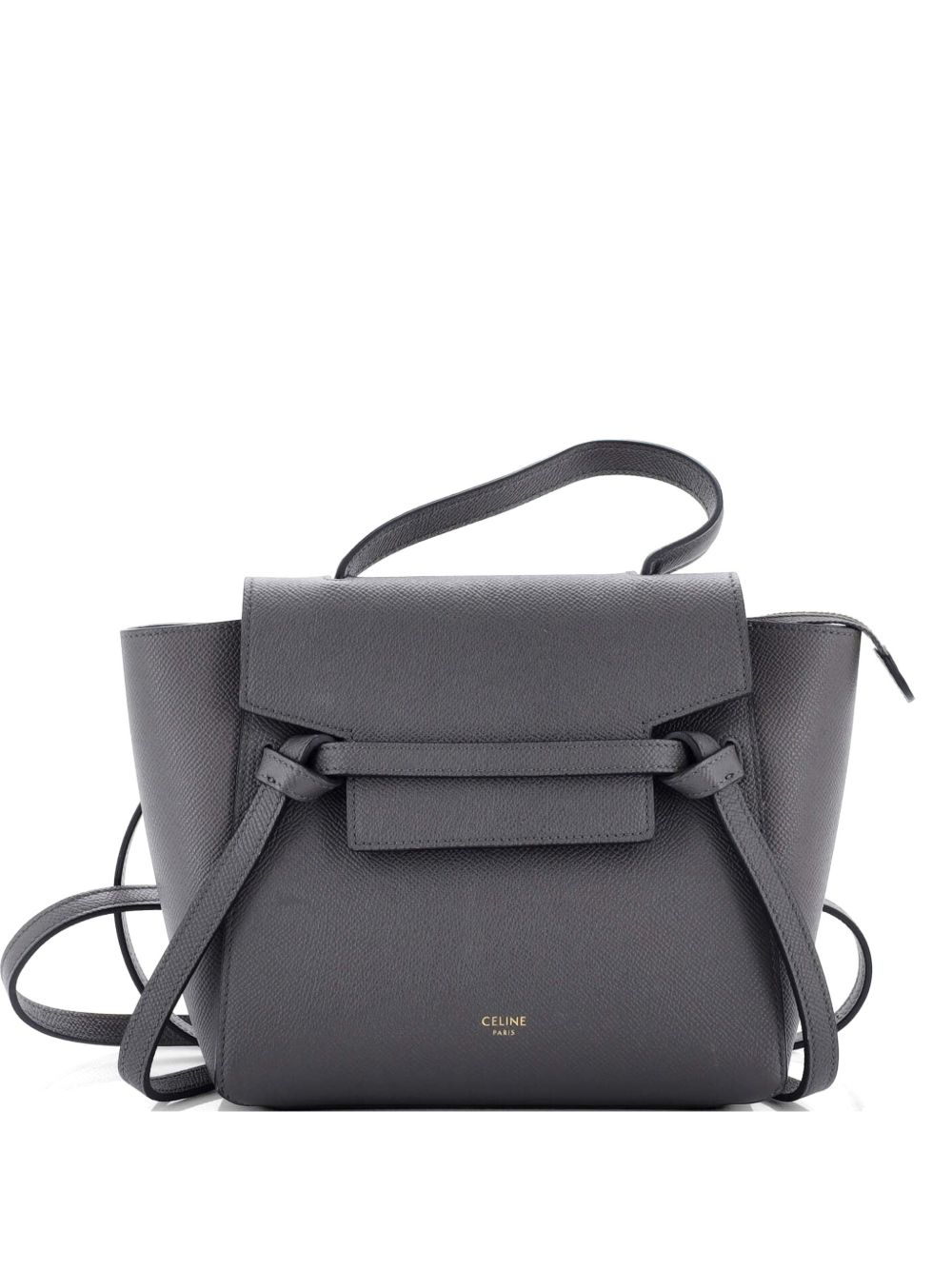 Belt Bag Textured Leather Nano shoulder bag
